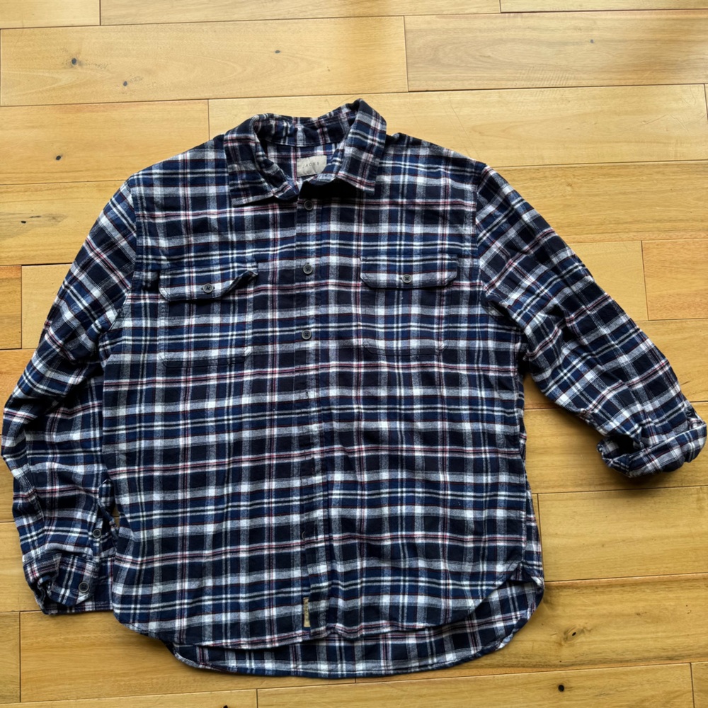 Jachs 2XL Pendleton Blue and‎ Red Plaid Shirt